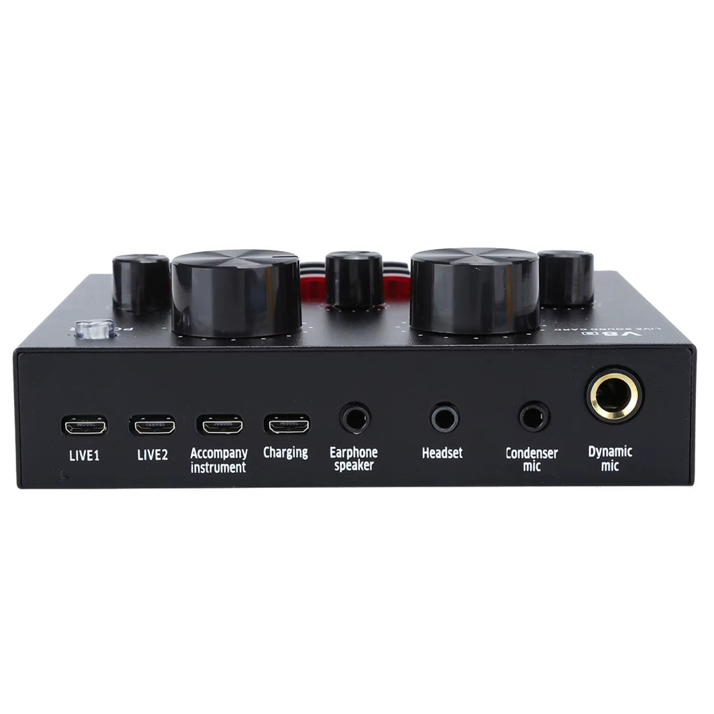 Live Broadcast Sound Card Multifunction Mobile Phone USB Host Computer Karaoke Sound Card for Live Streaming