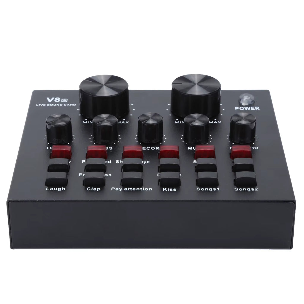 Live Broadcast Sound Card Multifunction Mobile Phone USB Host Computer Karaoke Sound Card for Live Streaming